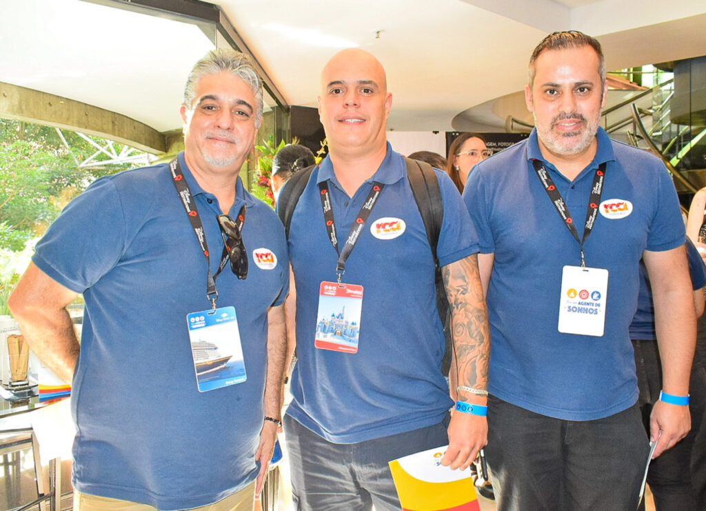 Egídio Verza, Tiago Ginefra e Cláudio Brito, da RCA