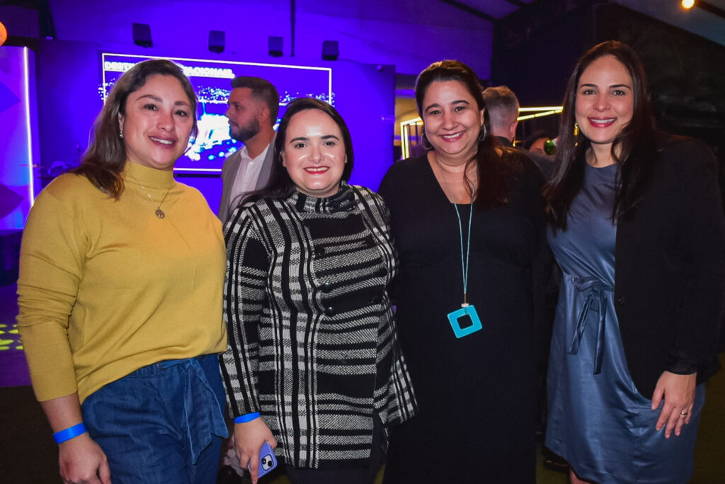 Elizabeth Silva e Isabela Bernardes, da Orinter; Flávia Cruz, da EHTL; e Jaqueline Souza, da Uniworld
