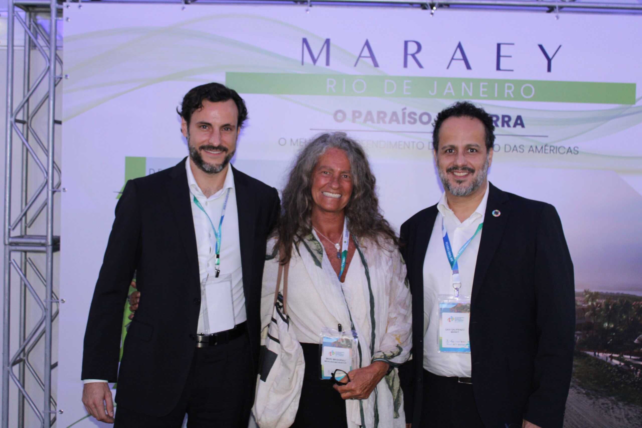Emilio Izquierdo, do Maraey, Mari Masgrau, do M&E, e David Galipienzo, do Maraey Emilio Izquierdo, do Maraey, Mari Masgrau, do M&E, e David Galipienzo, do Maraey