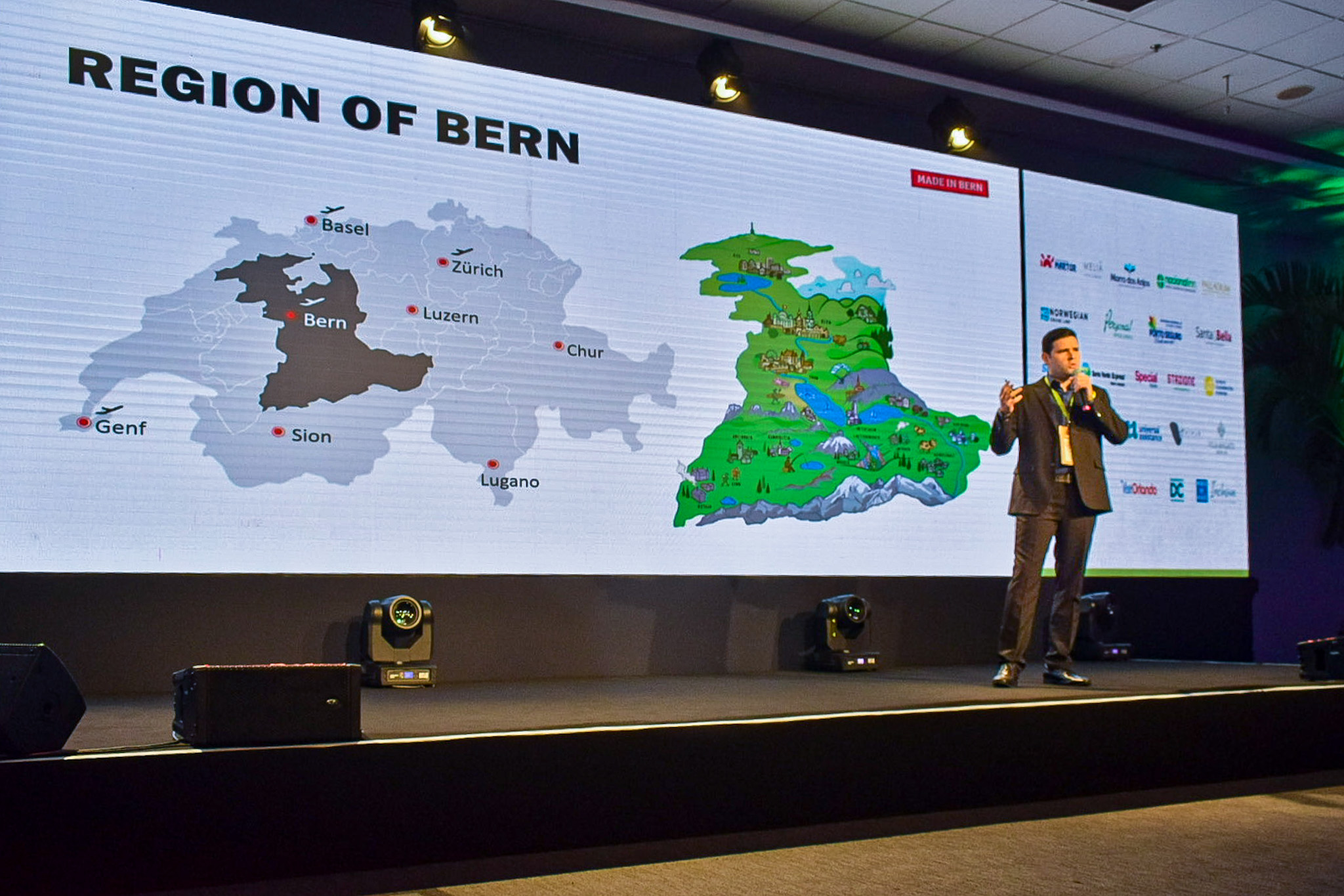 Fernando Aquino, representando o Cantão de Berna, na Suíça Fernando Aquino, representando o Cantão de Berna, na Suíça