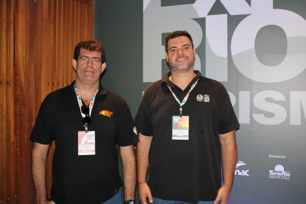 Flávio Bidoia, socio-diretor da NDI, e Luiz Felipe Carvalho, subsecretário de Estado de Eventos Flávio Bidoia, socio-diretor da NDI, e Luiz Felipe Carvalho, subsecretário de Estado de Eventos