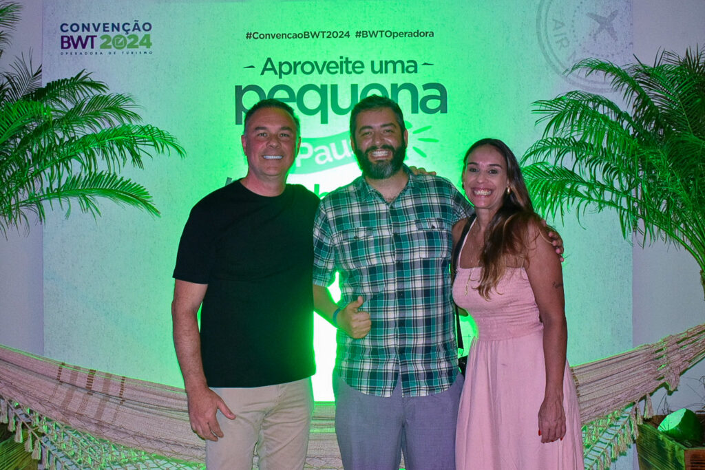 Gabriel Cordeiro, sócio da BWT Operadora saudou e interagiu a todos os participantes da festa