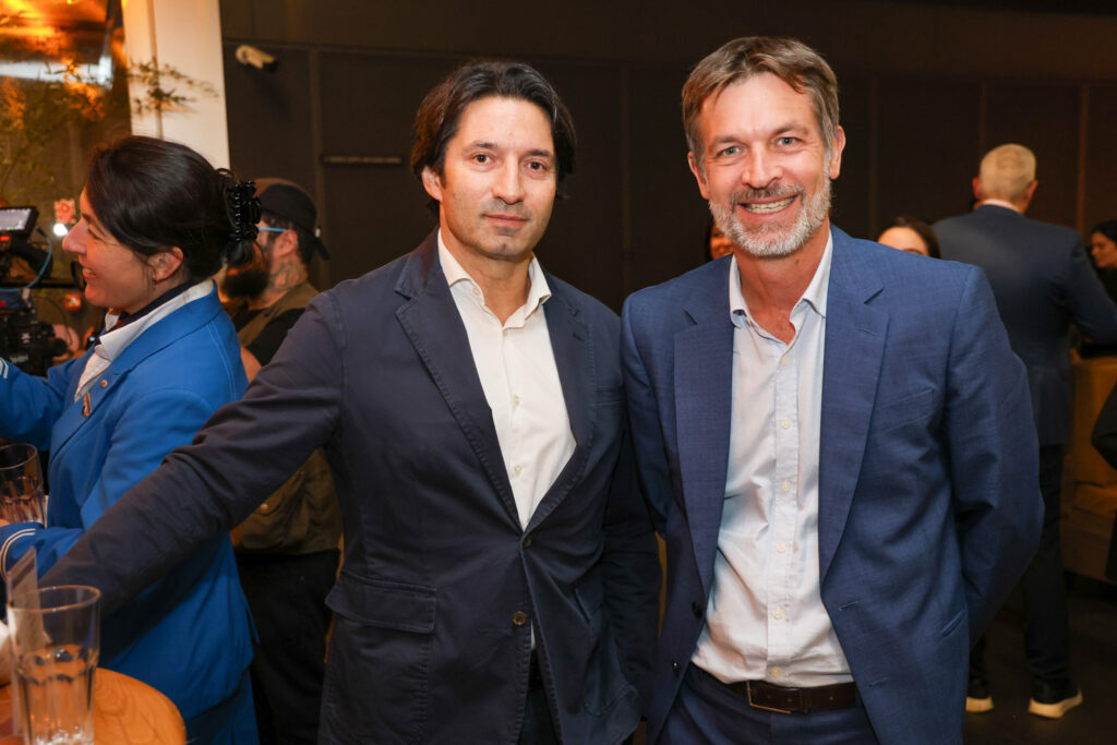 Gregori, da Newrest e Manuel Flahault, diretor geral da Air France-KLM