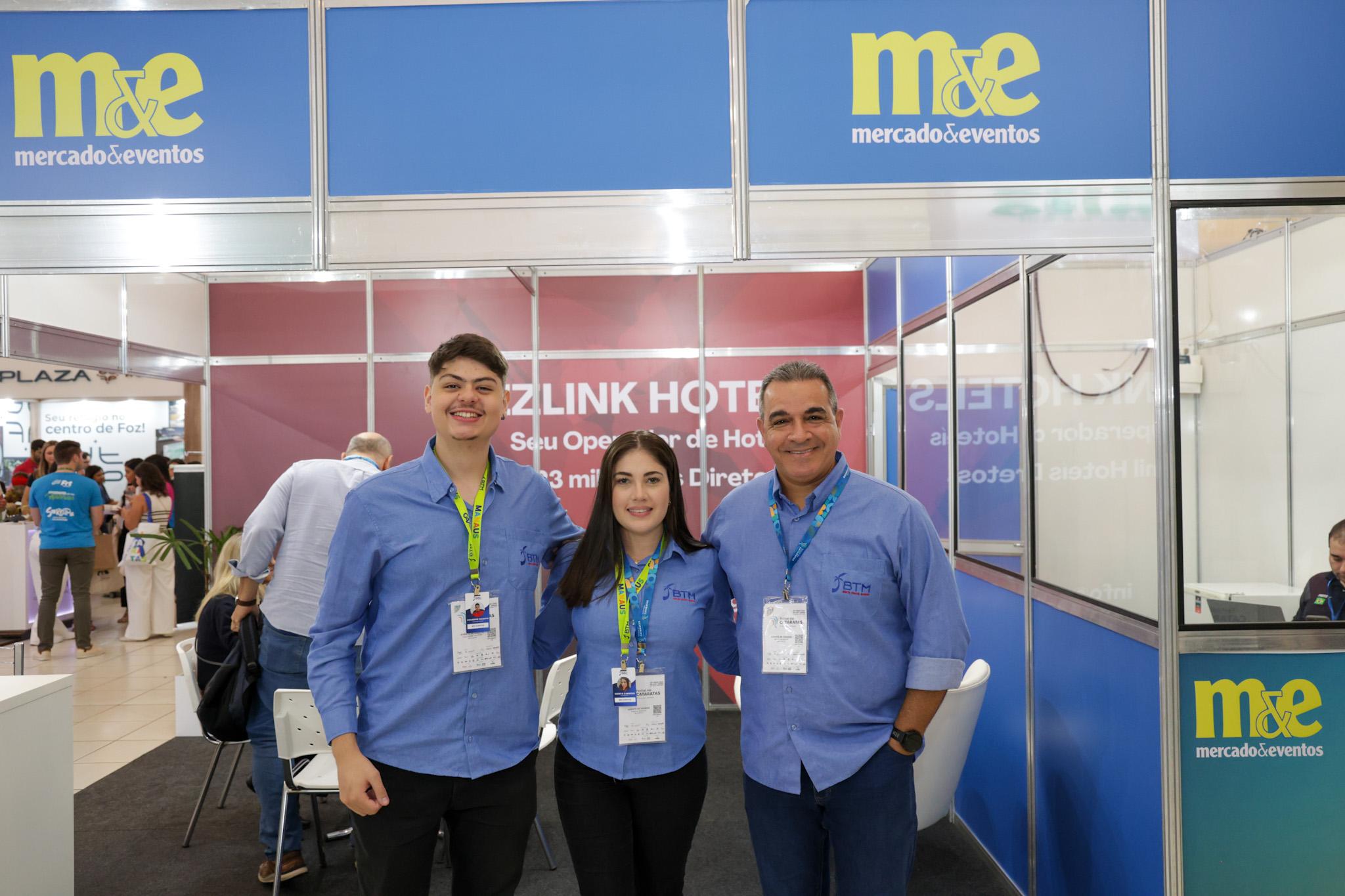 Guilherme Valentin, Suenya Cardoso e Breno Mesquita, do BTM