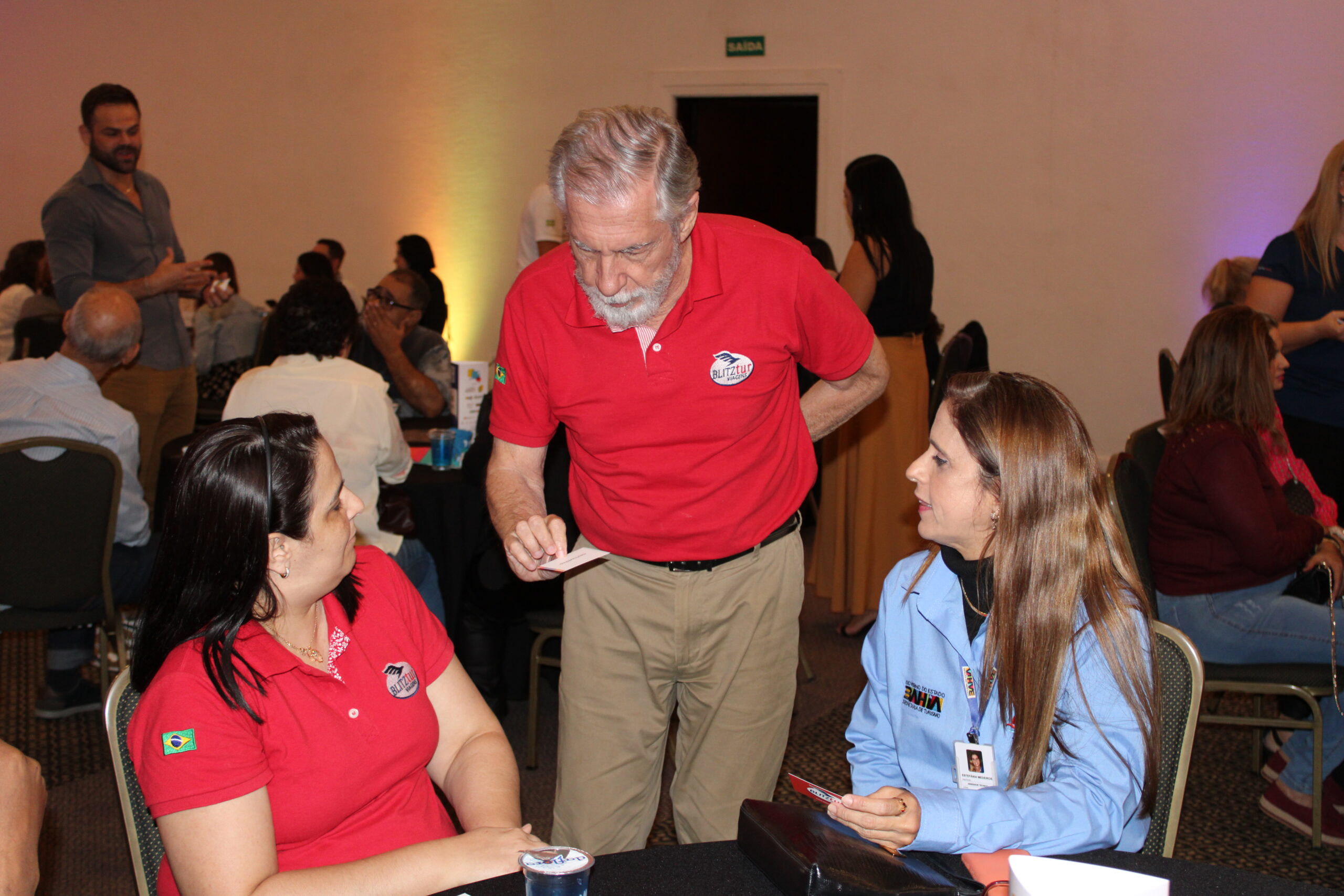 Estefánia Medeiros, representante da Secretaria de Turismo da Bahia no Speed Network Estefánia Medeiros, representante da Secretaria de Turismo da Bahia no Speed Network