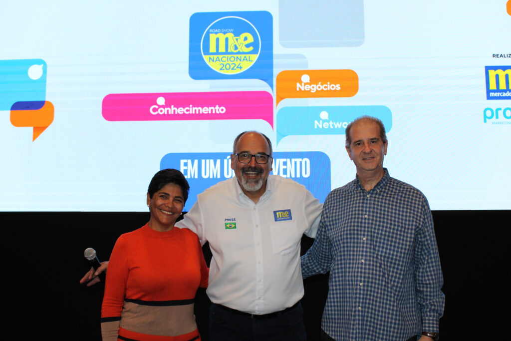 Sérgio Gouvea, da PROMO com Angélica Santos e Normando Pierini, da Avirrp