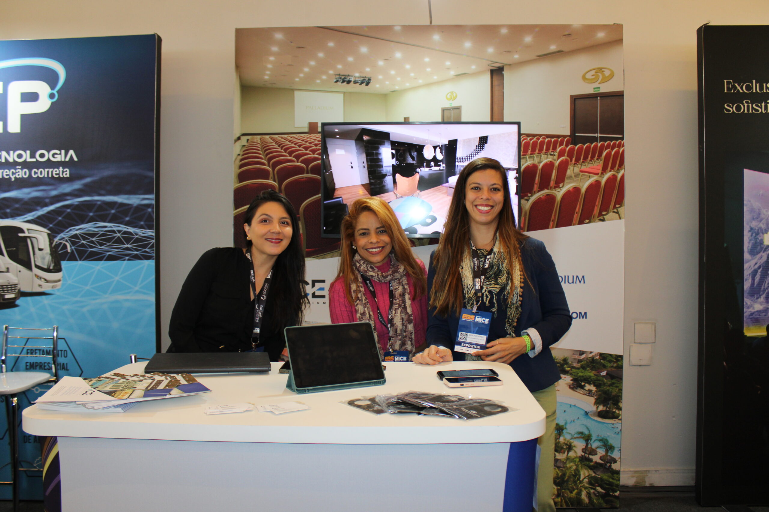 Patricia Pol, Grazielle Carvalho e Debora Spada, da Palladium Hotel Group