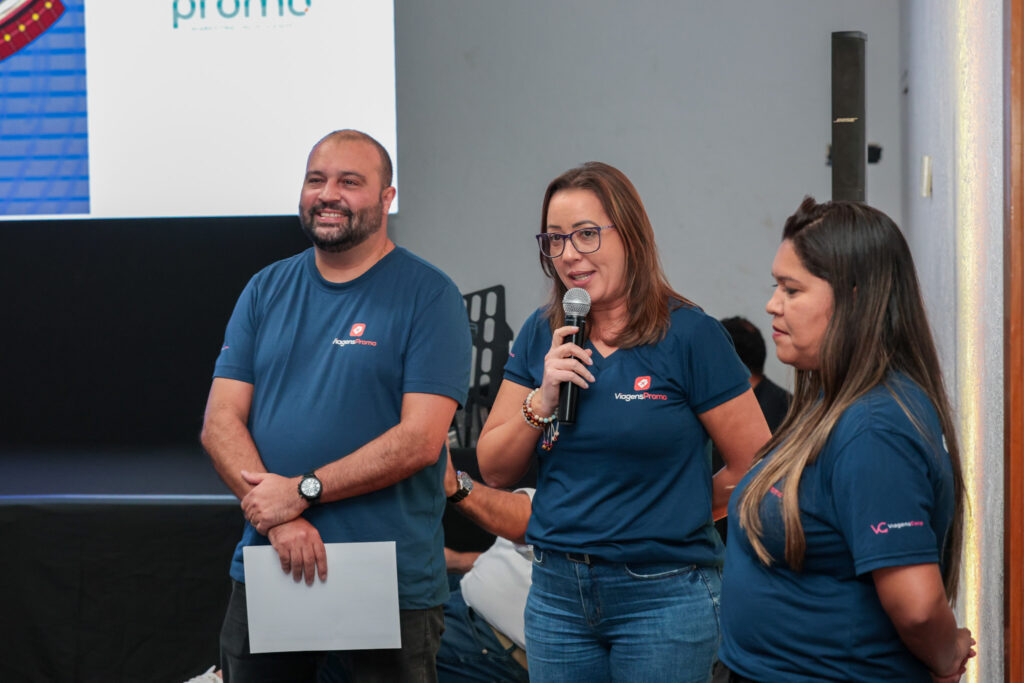 Leandro Roberto, Renata Leite e Lucilene Chaves, da ViagensPromo