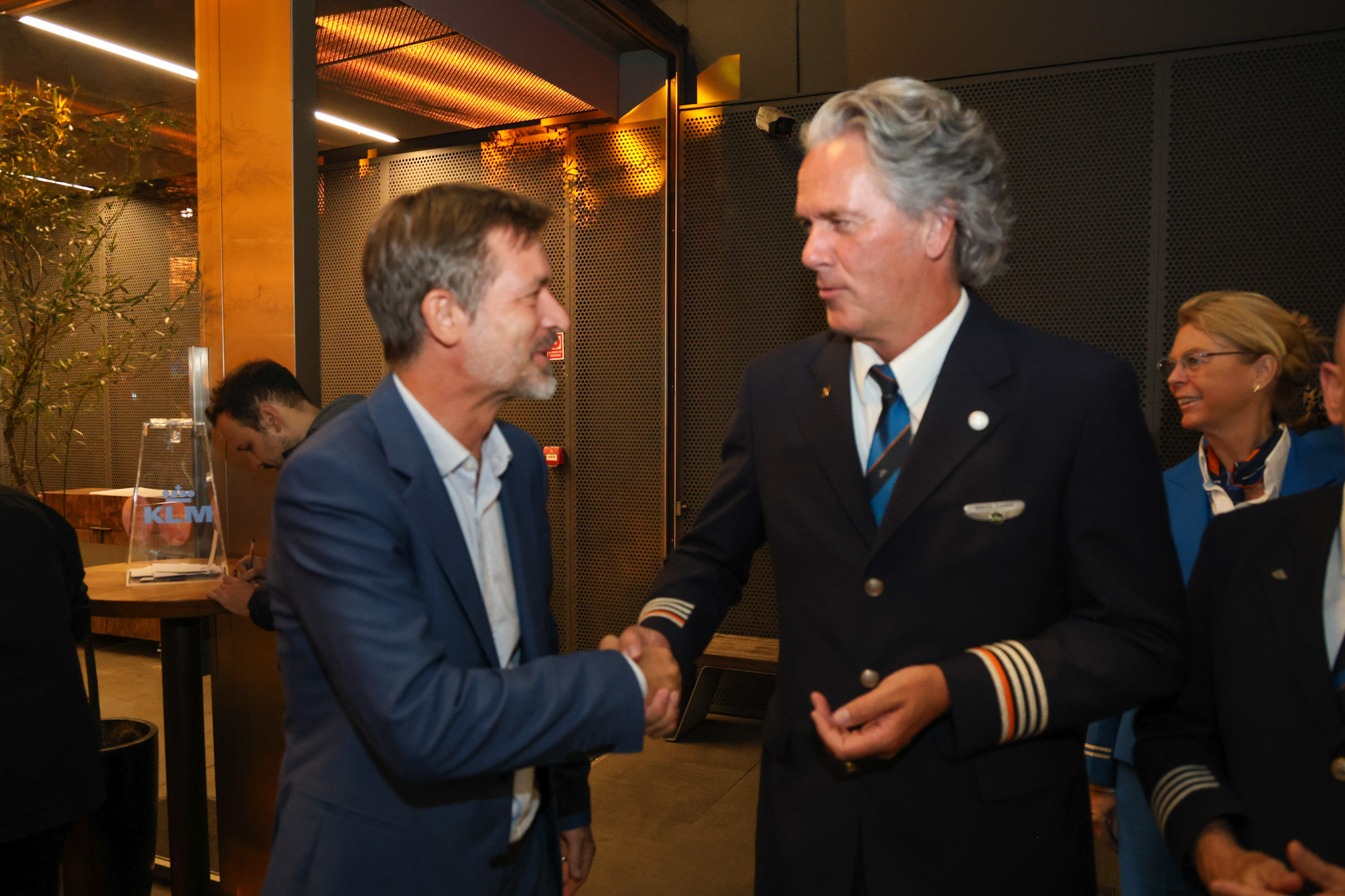 Manuerel Flahault, diretor geral da Air France-KLMCom o piloto da Air France KLM