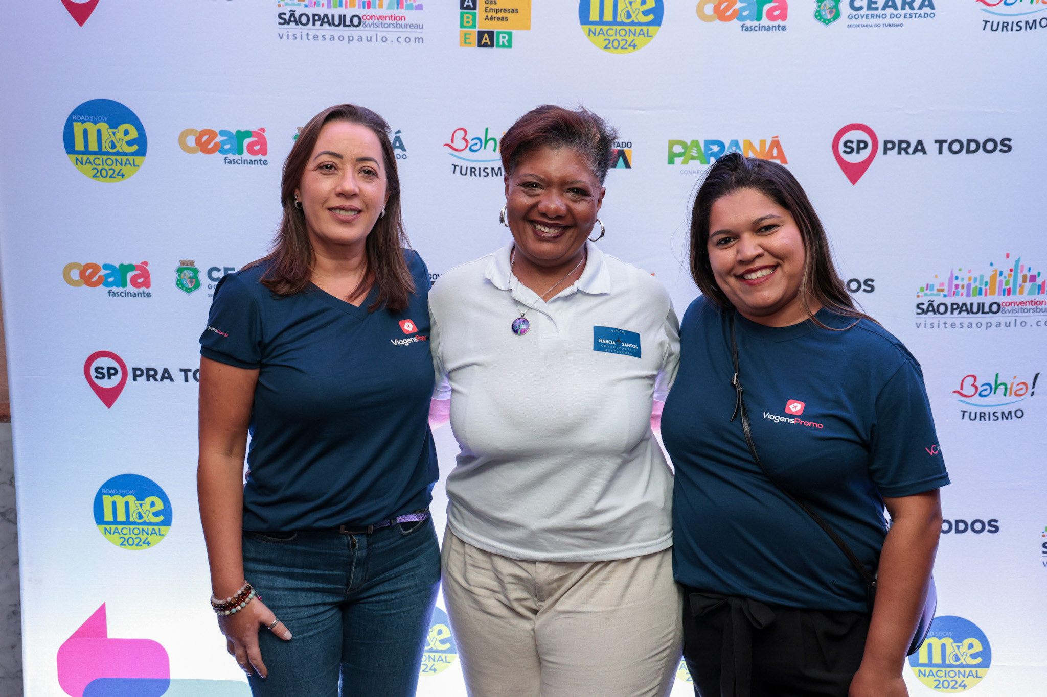 Márcia Santos, da MS Viagens; Renata Leite e Lucilene Chaves, da ViagensPromo Márcia Santos, da MS Viagens; Renata Leite e Lucilene Chaves, da ViagensPromo
