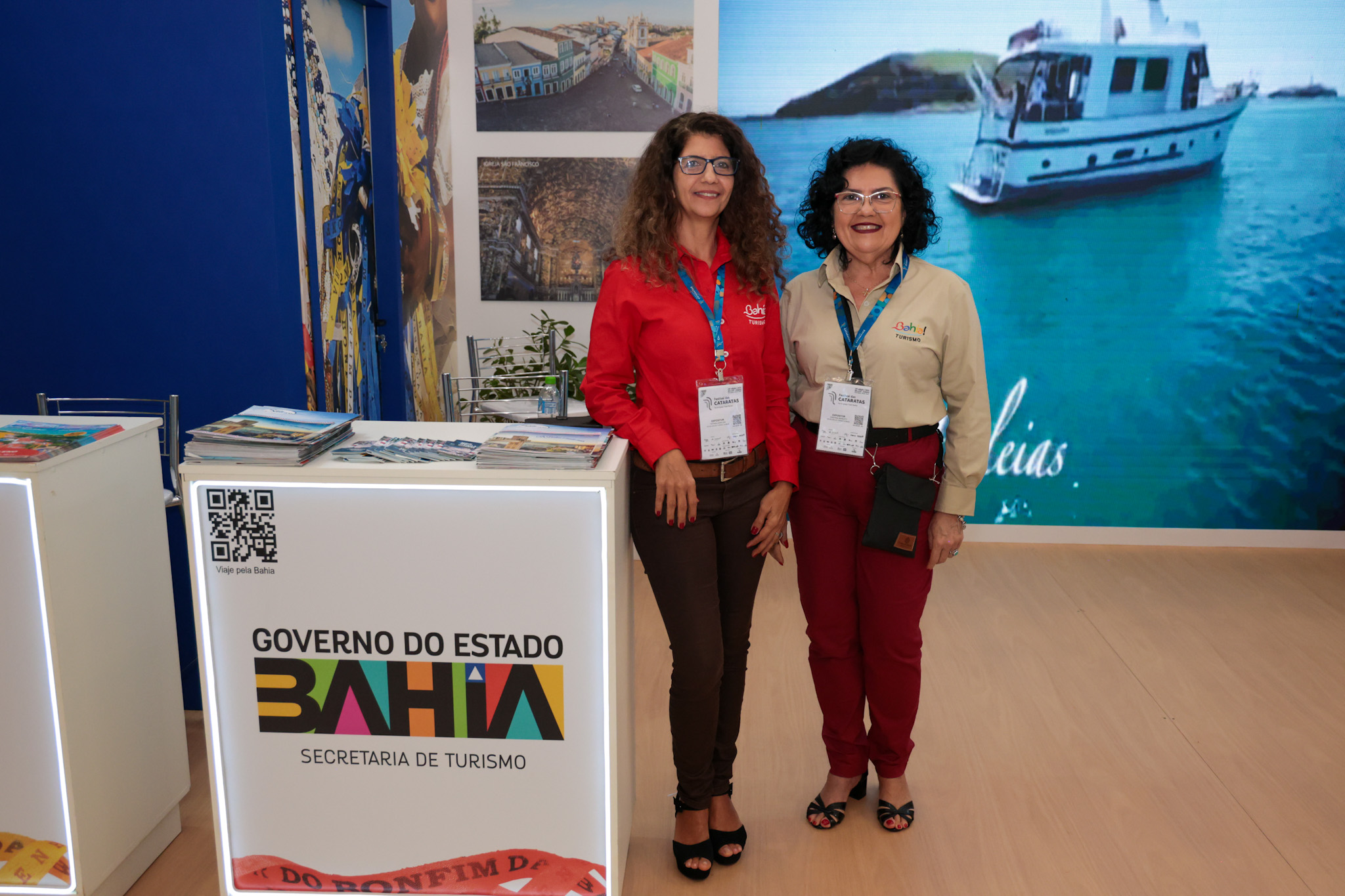 Maria Cristina Brito e Tatiana Harfush, da Setur-BA Maria Cristina Brito e Tatiana Harfush, da Setur-BA