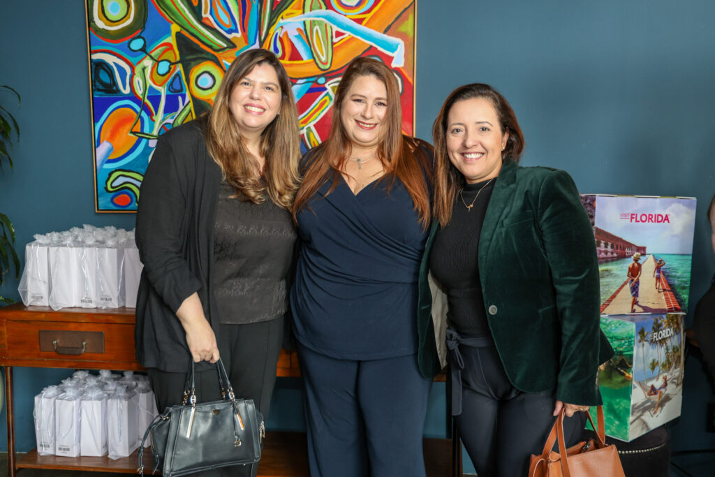 Mariana Azevedo e Adriana Fredericce, da Diversa e Rafaela Brown, do Visit Flórida