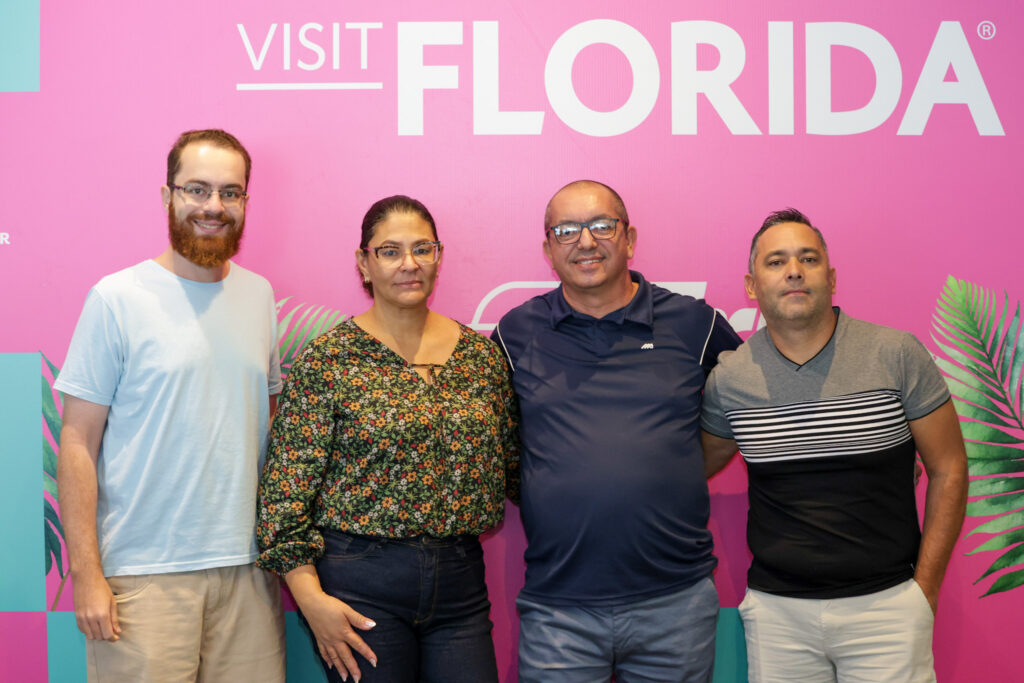 Matheus Borges, Santa Clara Turismo, Geni e Rogerios Fernandes, da Magigui Viagens e Alexandre Pereira, Ramatur Agência de Viagens