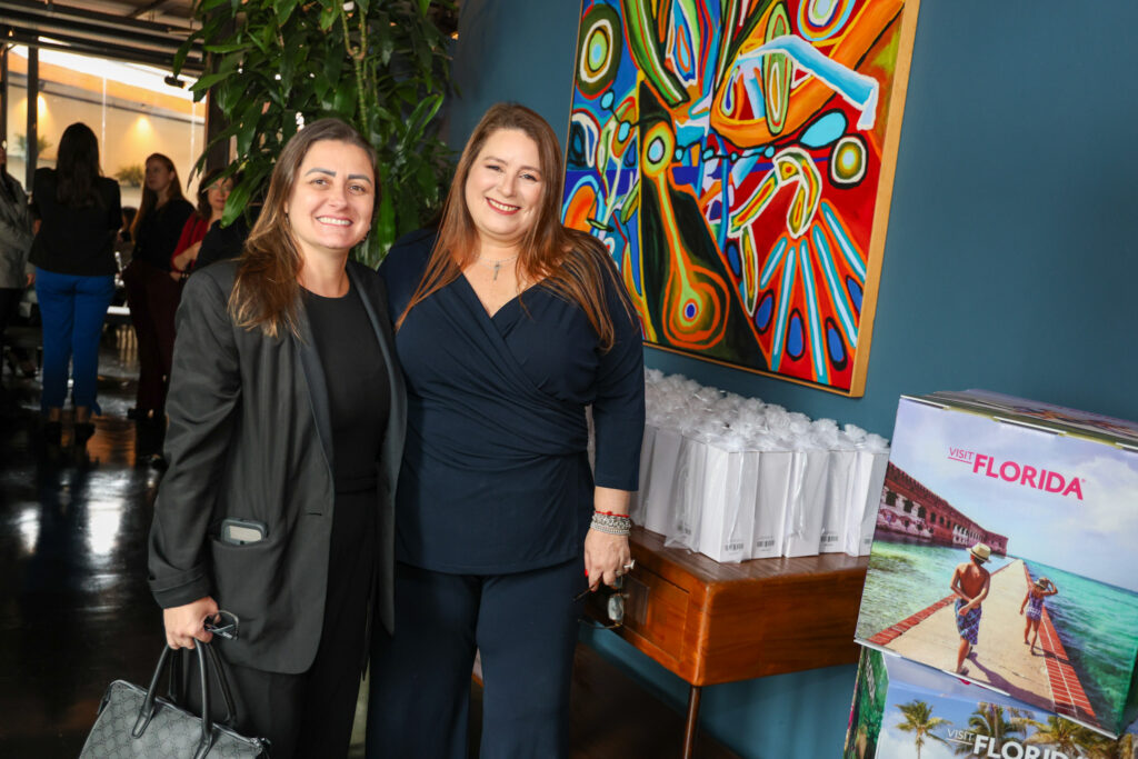 Melissa Rosa, da Interep e Rafaela Brown, do Visit Flórida