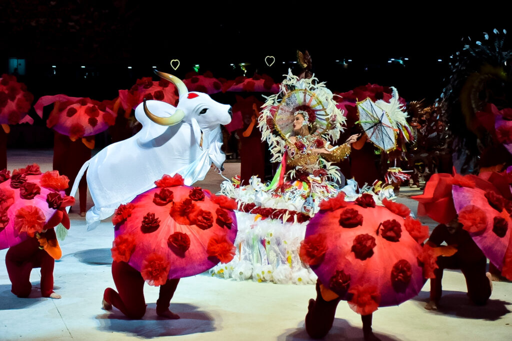 No Bumbódromo, a bailarina demonstrou seu amor pelo Garantido