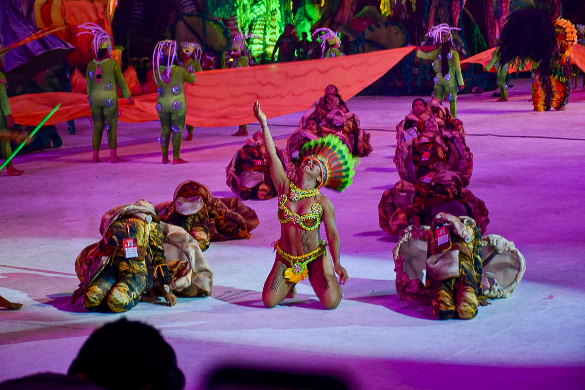O Bumbódromo se transformou em um teatro a céu aberto
