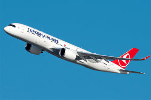 O número de passageiros transportados foi de 7,2 milhões, com um fator de ocupação internacional de 79,3% e um fator de ocupação doméstico de 84,2% (Divulgação_Turkish Airlines)