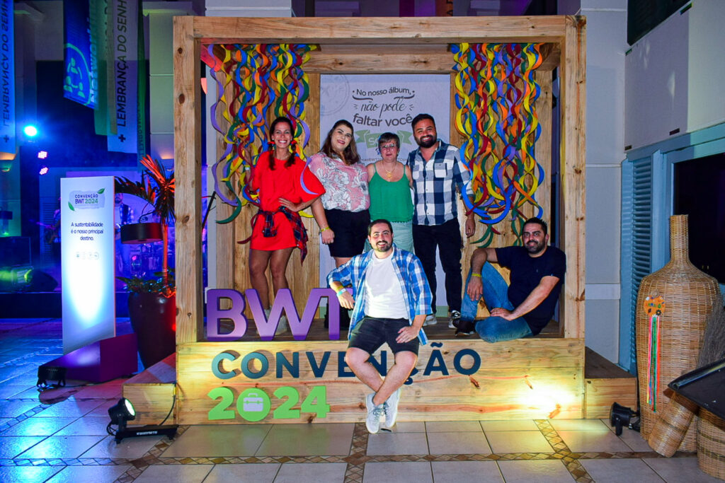 O totem da BWT fez muito sucesso entre os agentes de viagens