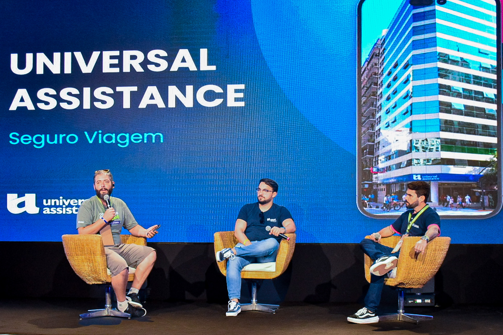 Painel da Universal Assitance, mediado por Gabriel Cordeiro, sócio da BWT Painel da Universal Assitance, mediado por Gabriel Cordeiro, sócio da BWT