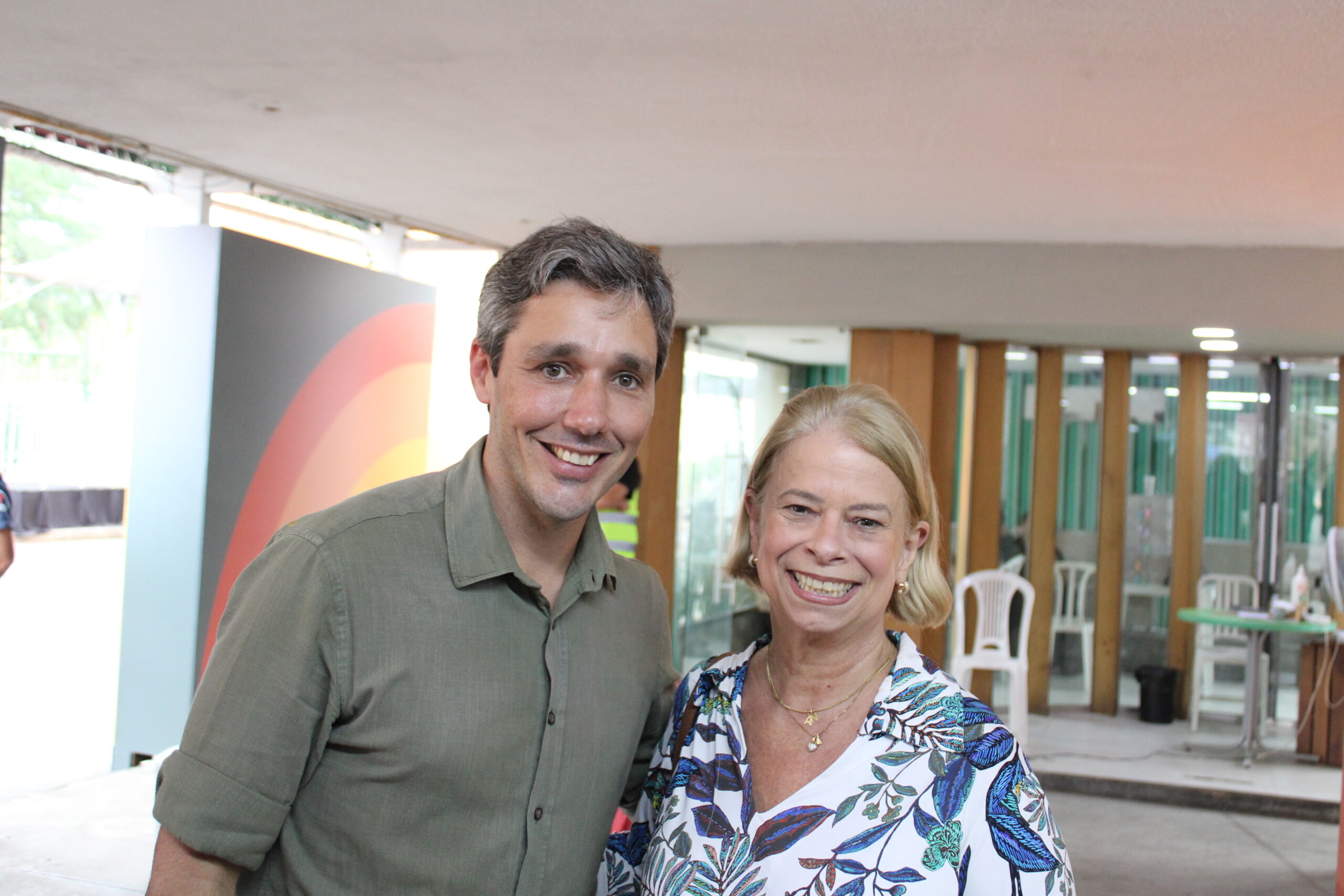 Philipe Campeão, Superintendente do Vice-governador, e Adriana Homem de Carvalho, do Sesc-RJ