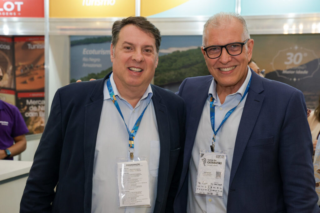 Ricardo Aly, do Nacional Inn, e Carlos Eduardo, da Barcorbrás