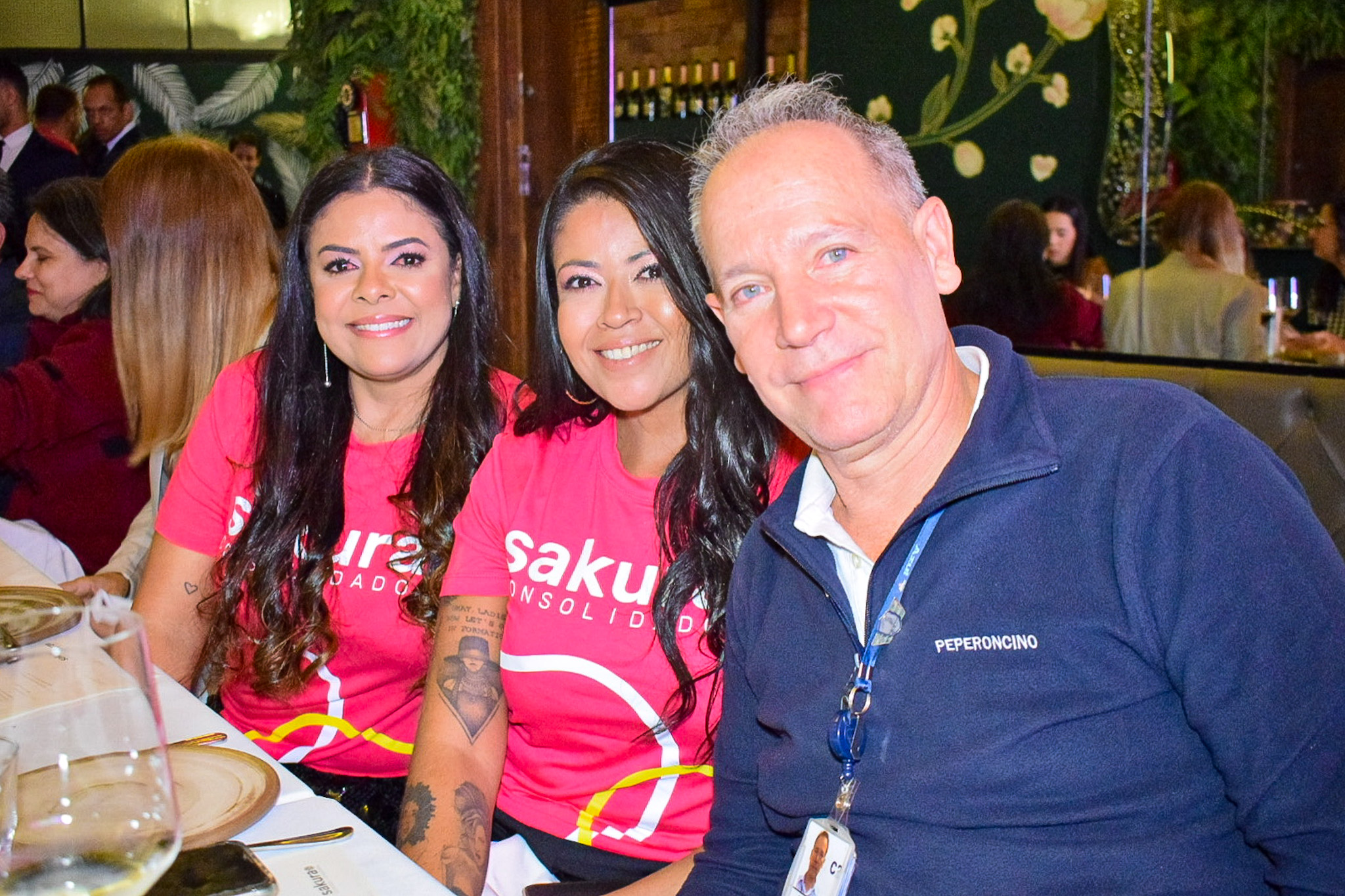 Rodrigo Mendicino, da Azul; Silvia Lane e Junia Kojima, da Sakura Rodrigo Mendicino, da Azul; Silvia Lane e Junia Kojima, da Sakura