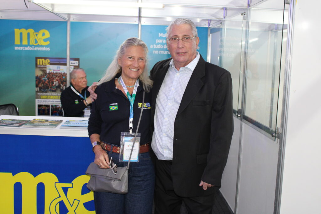 Rosa Masgrau, do M&E, e Aldo Migone, do GM Group Travel Rosa Masgrau, do M&E, e Aldo Migone, do GM Group Travel