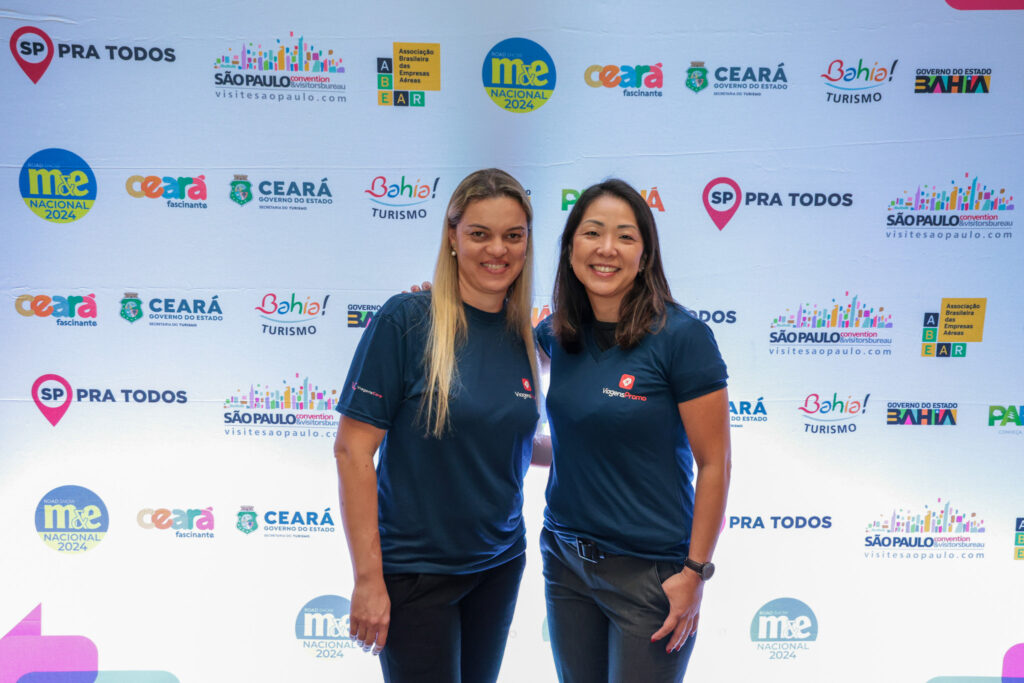 Rose Saturnino e Silvana Nobori, da área de atendimento da ViagensPromo