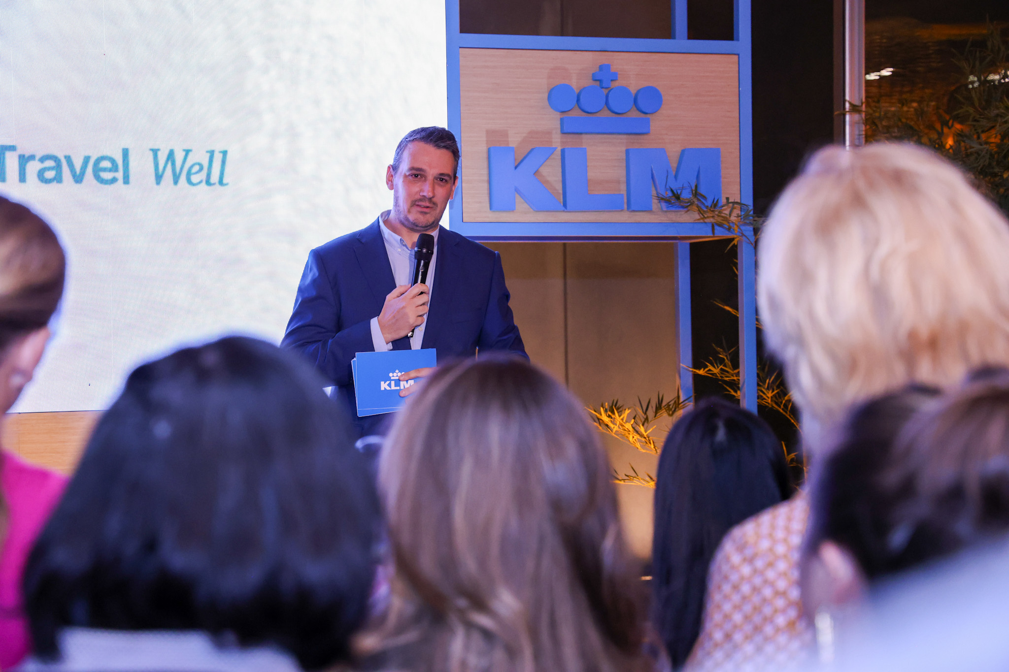 Sylvain Mathias, diretor comercial da Air France-KLM durante evento em São Paulo