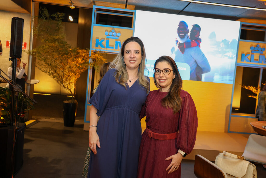 Tatiana Brugognolle, da Avipam e Gisele Beiker, da Air France KLM
