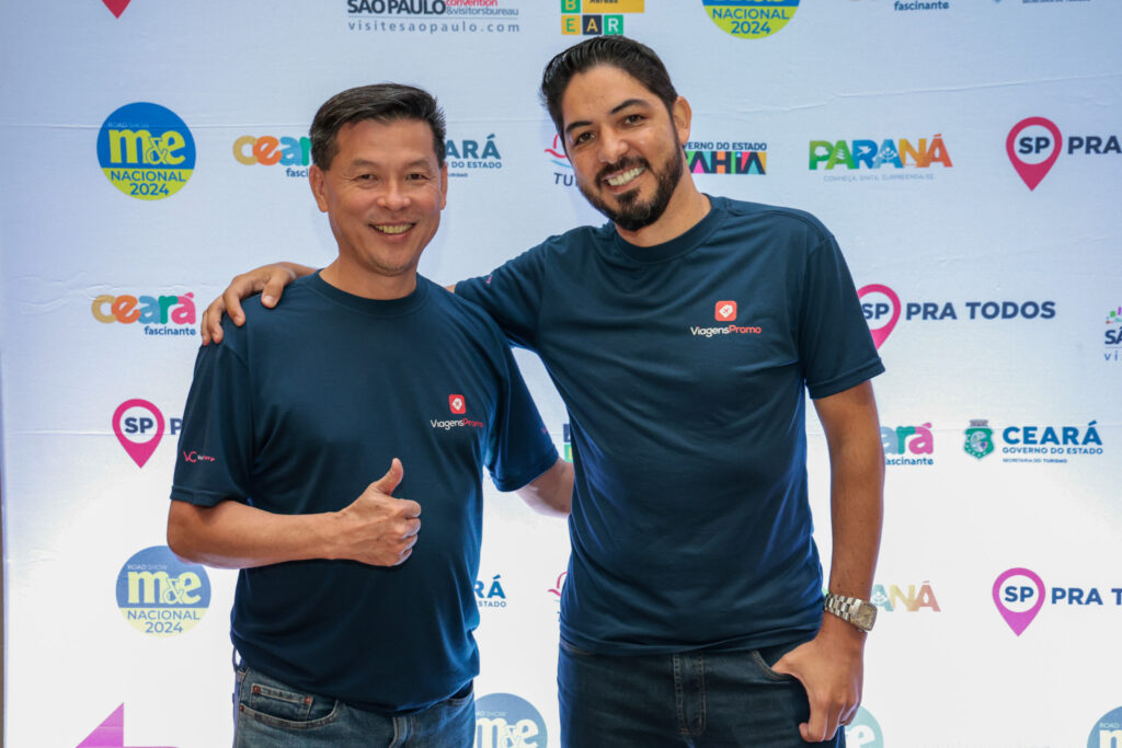 Valter Onishi, gerente Geral de Vendas e Elcio Cattin, gerente regional de Vendas da ViagensPromo