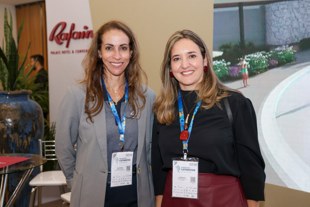 Vanessa Delboni, do Rafain Hotel e Elaine Tenerello, do Visit Iguassu