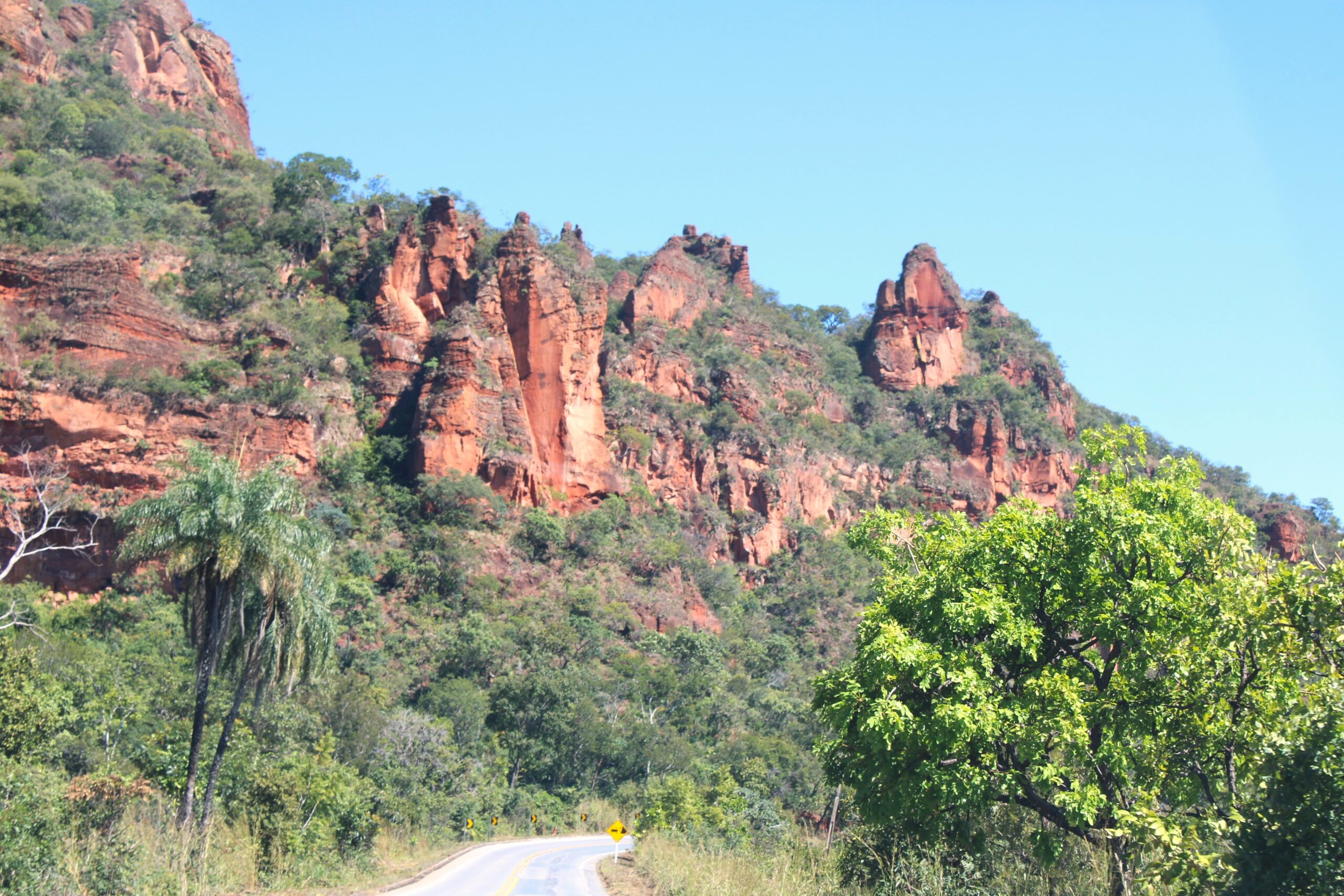 Vistas espetaculares no caminho à Chapada Vistas espetaculares no caminho à Chapada