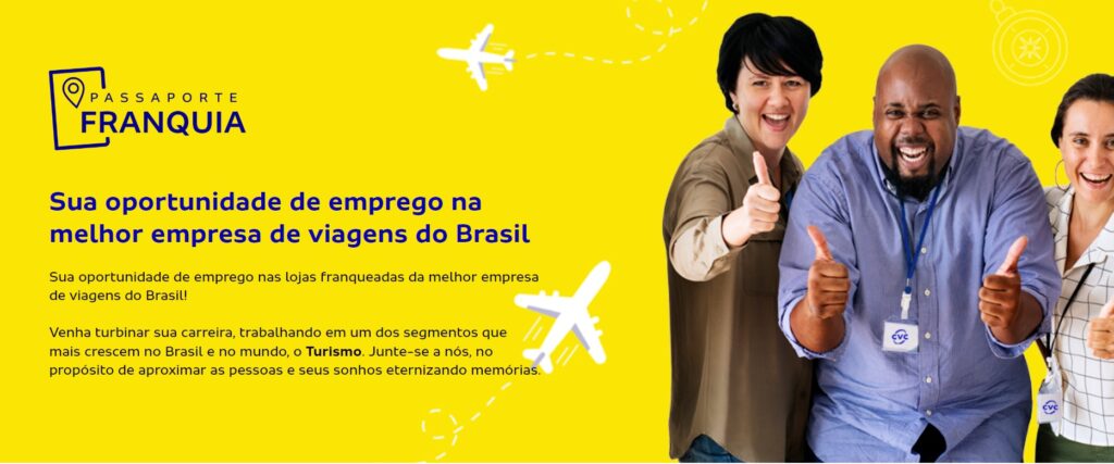 Passaporte Franquia CVC fecha parceria com Senac Passaporte Franquia CVC fecha parceria com Senac