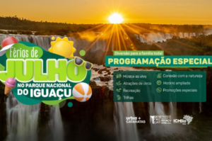 Parque Nacional do Iguaçu tem horário ampliado em uma hora neste mês de julho (Divulgação/Urbia Cataratas)