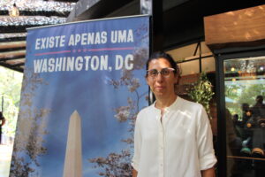 Letizia Sirtori, diretora Global de Desenvolvimento para o turismo de Destination DC, concedeu uma entrevista ao Mercado & Eventos (Manuela Miniguini/M&E)