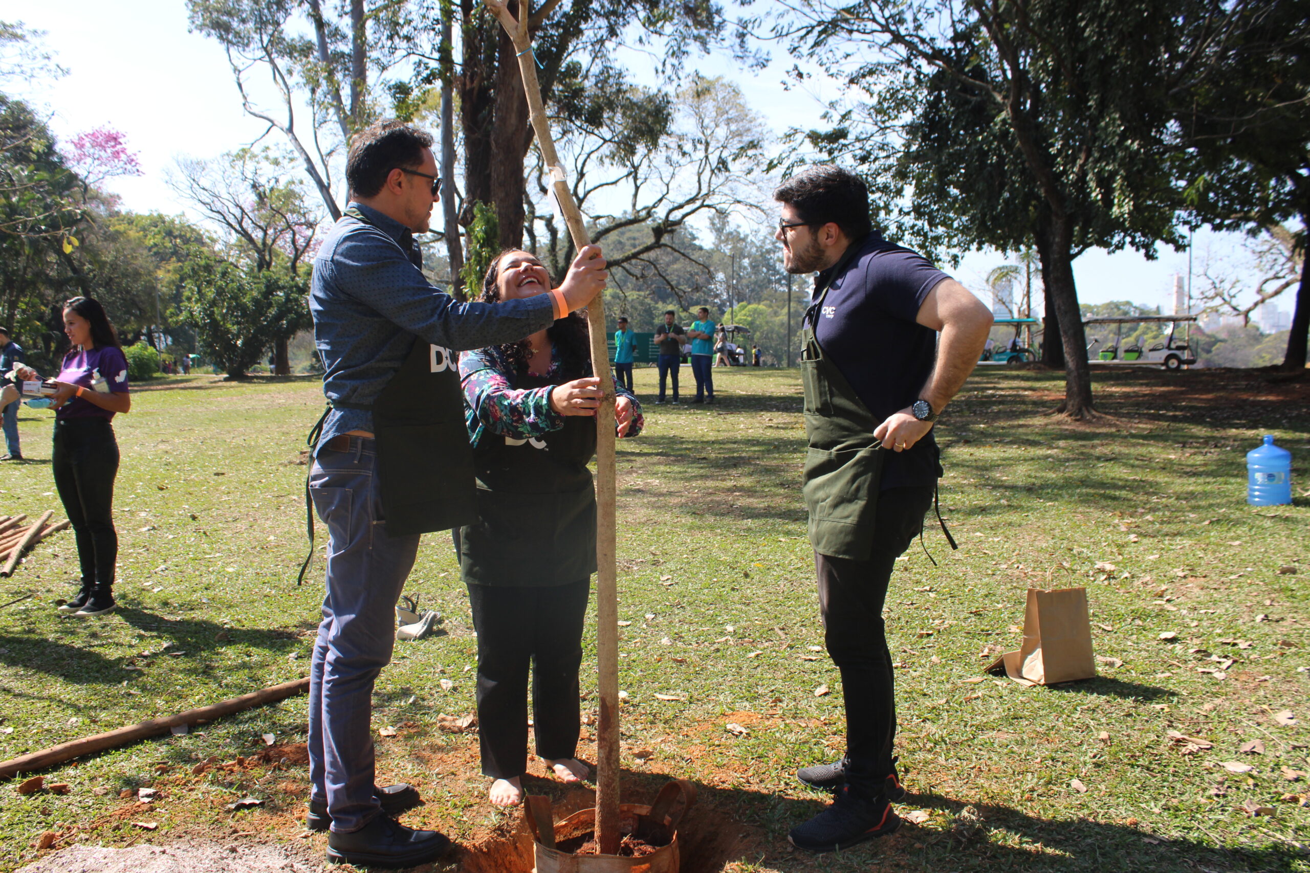 A experiência simula a união entre Washignton e Brasil A experiência simula a união entre Washignton e Brasil
