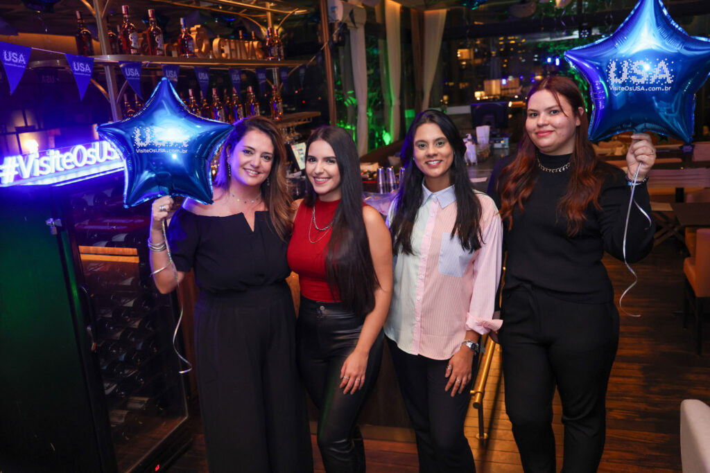 Ana Elisa Facchinato, Renata Catrinacho , Ingrid Santos e Fabiana Andrade, do Brand USA