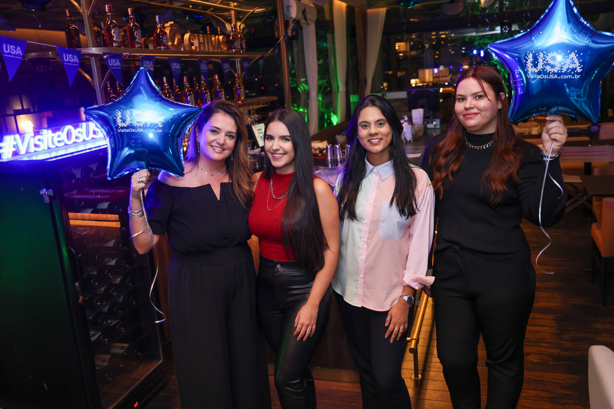 Ana Elisa Facchinato, Renata Catrinacho , Ingrid Santos e Fabiana Andrade, do Brand USA