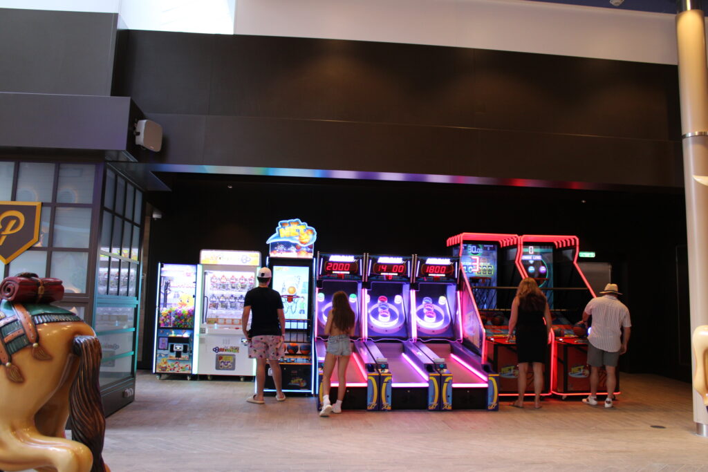 Área de jogos no Boardwalk