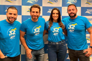 Bruno Heleno e o Time de Aéreo da Trend (Divulgação/Trend)