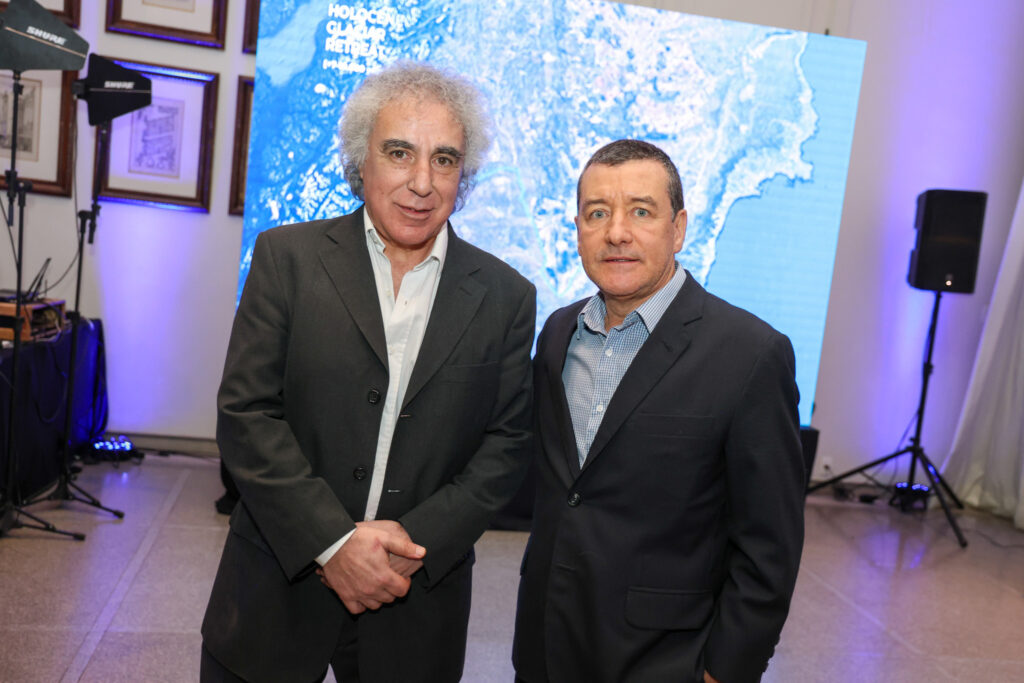 Daniel Leguizamon, chefe do Turismo da Província de Chubut e Ivan Blanco, da Aerolineas Argentinas
