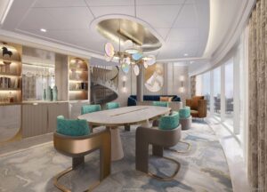 A Royal Suite Hercules conta com mesa para famílias e muito espaço