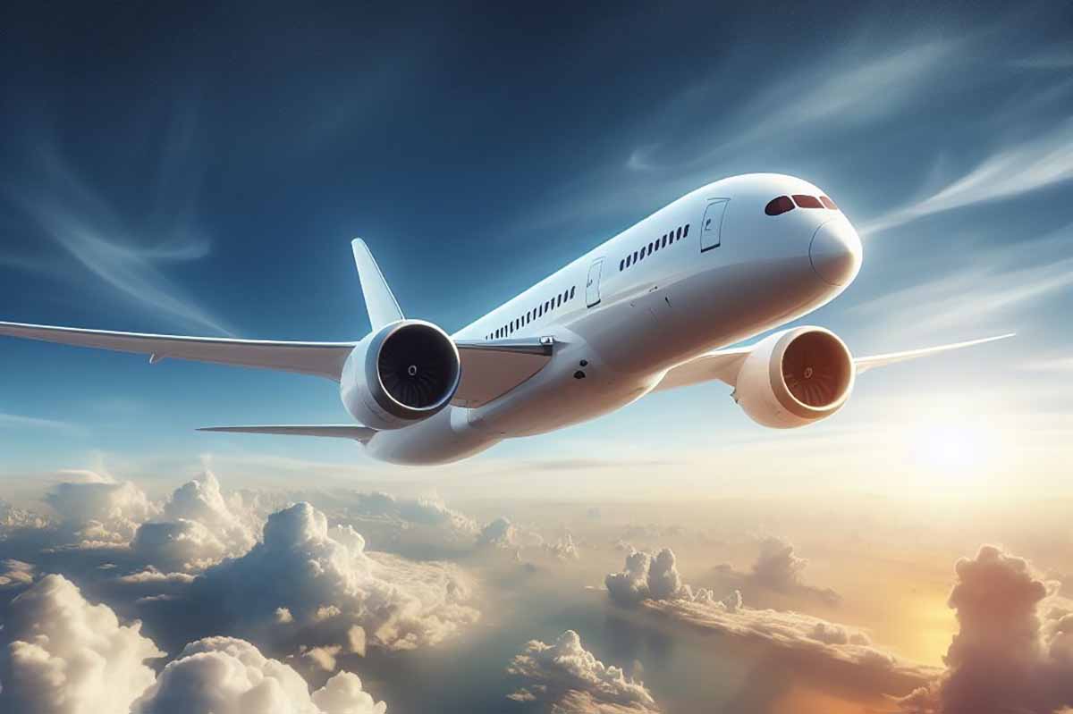 Demanda total de passageiros na aviação aumentou 10,7% em comparação com maio de 2023 1 Generic white branco copiar Boeing 787 aviao Demanda total de passageiros na aviação aumentou 10,7% em comparação com maio de 2023