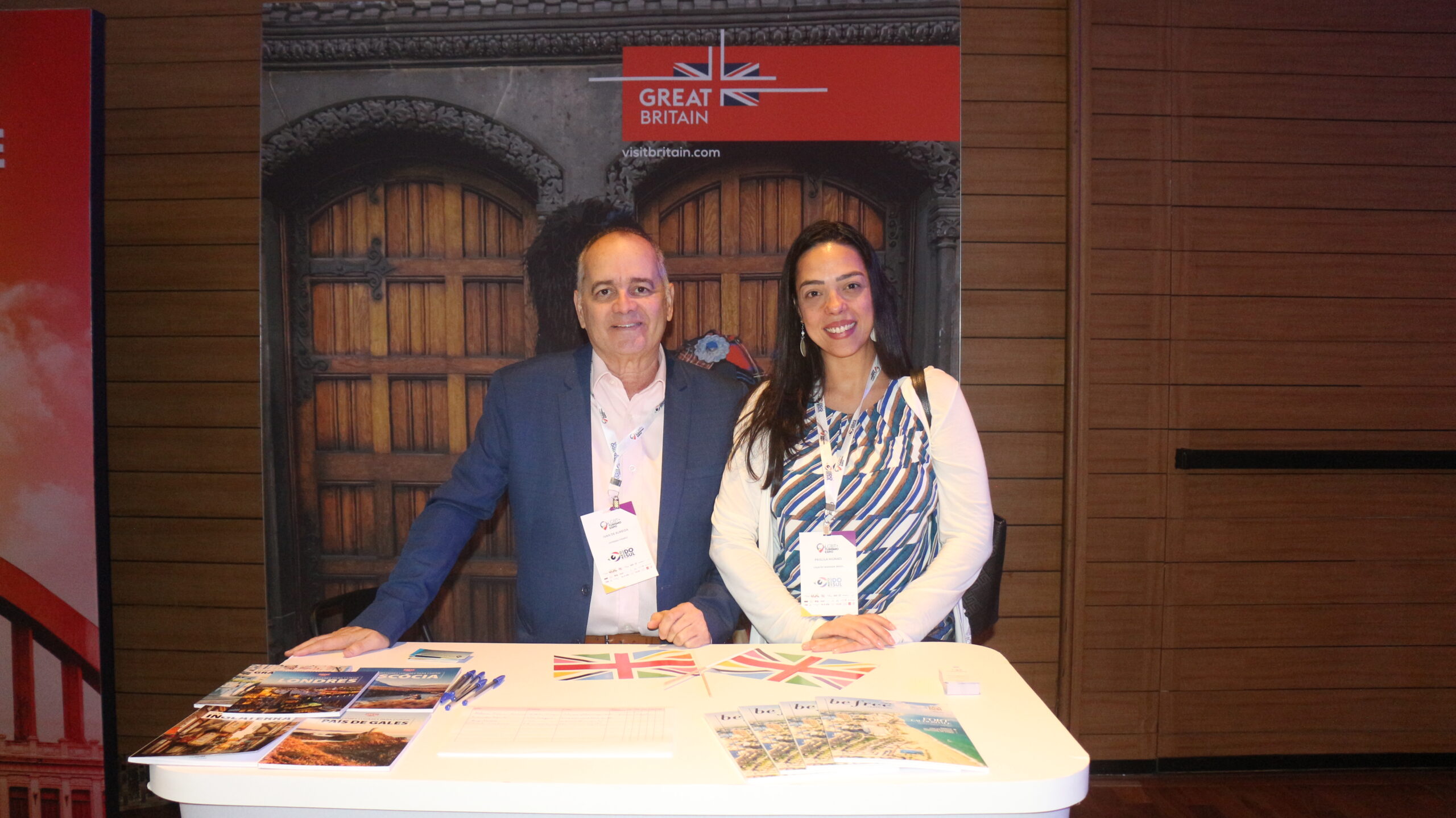 Ivan de Almeida e Priscila Moraes, da Visit Britain