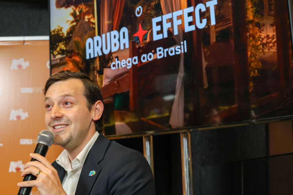 Jordan Schlipken, diretor da América Latina do Turismo de Aruba