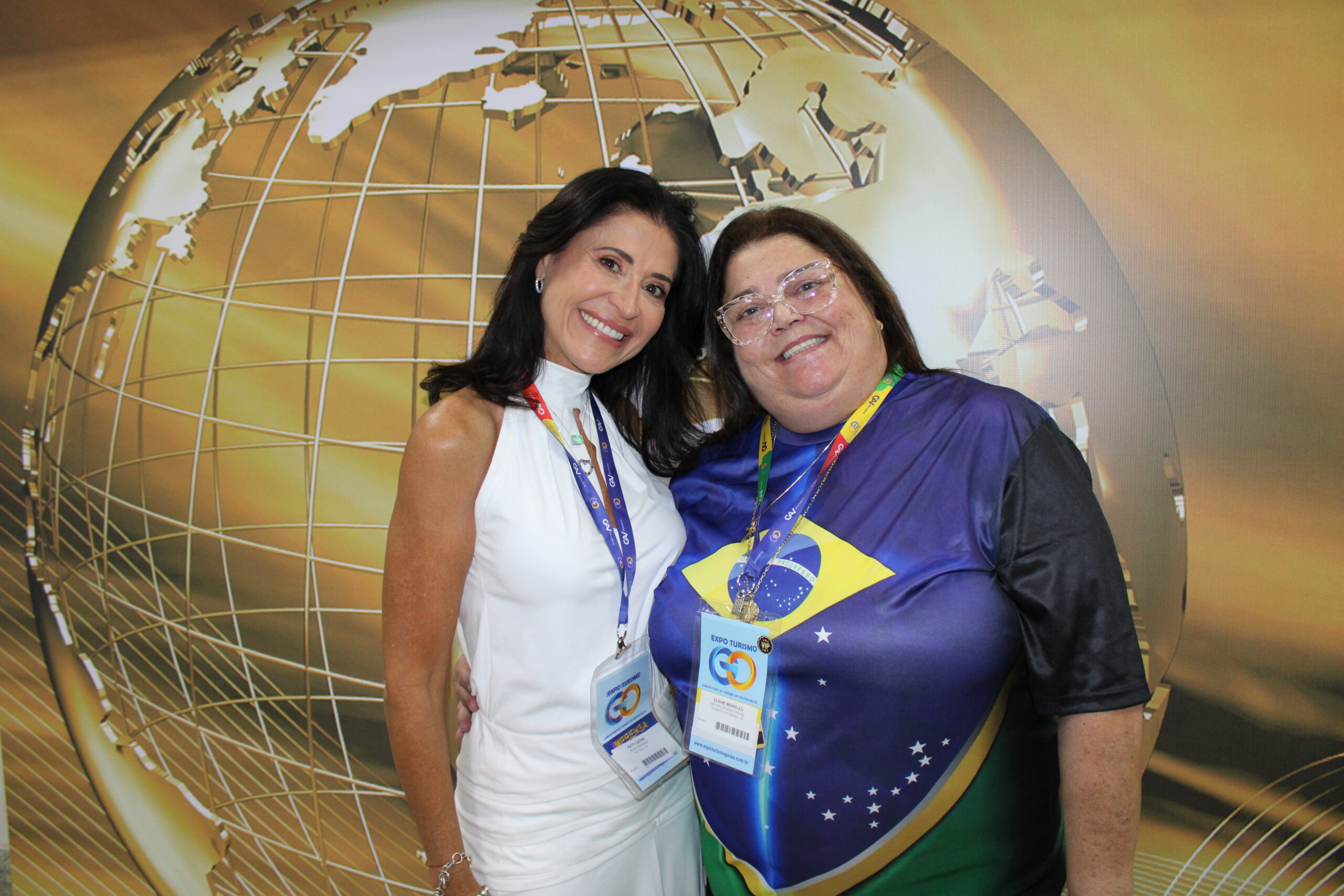 Patty Leone e Eliene Meireles, CEO da Expo Turismo Goiás Patty Leone e Eliene Meireles, CEO da Expo Turismo Goiás