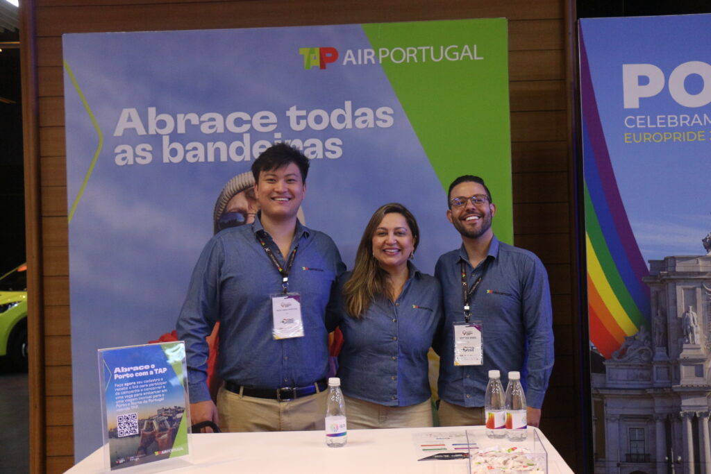 Pedro Murayama, Suelda Vicente e Henrique Brasil, da TAP
