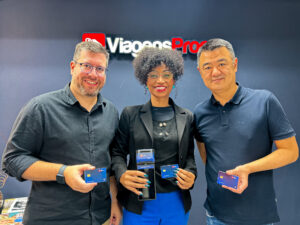 Renato Alves, Deise Gomes e Renato Kido, da ViagensPromo