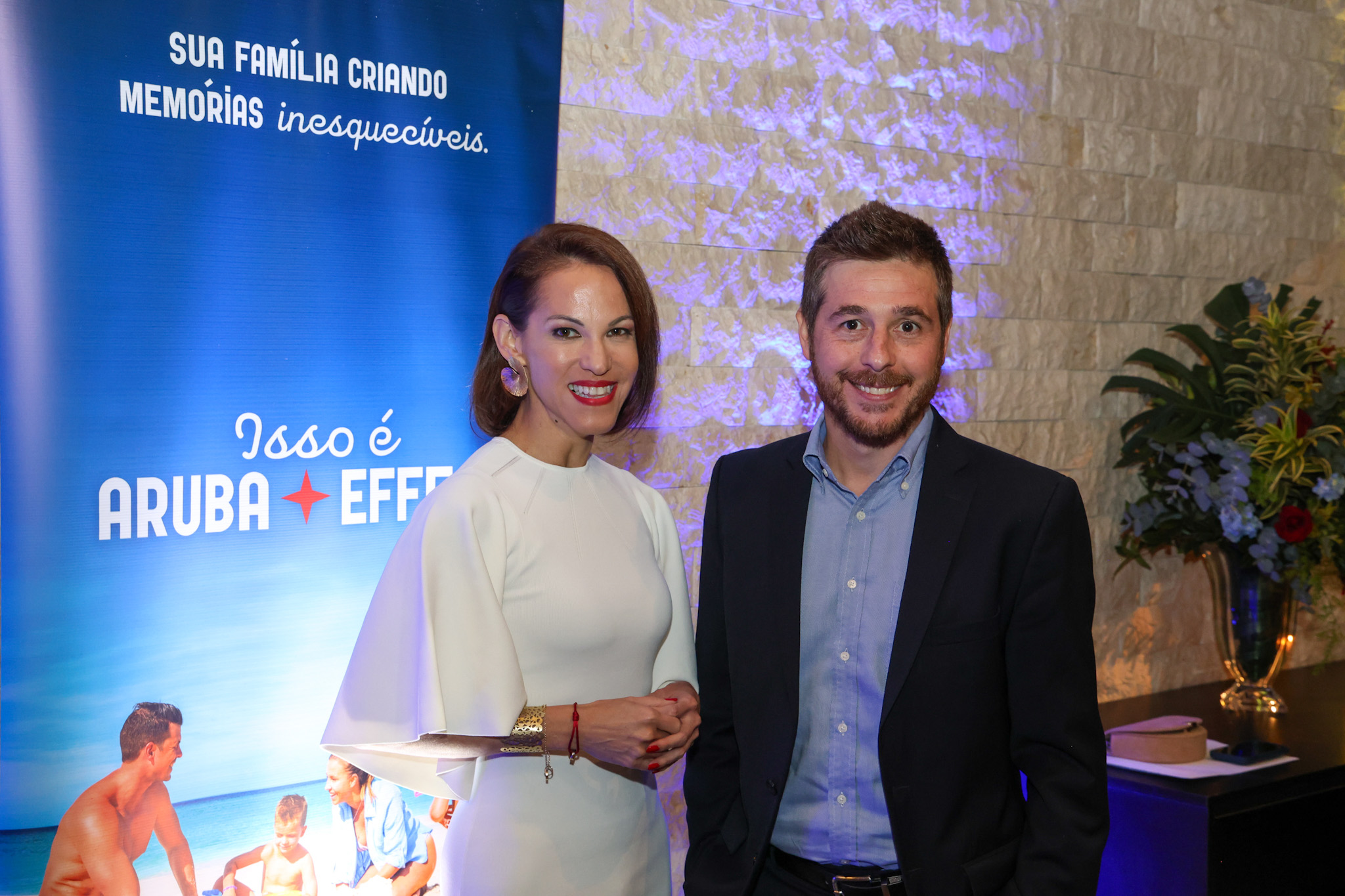 Ronella Croes, CEO da ATA e Danilo Barbizan, da Gol Ronella Croes, CEO da ATA e Danilo Barbizan, da Gol
